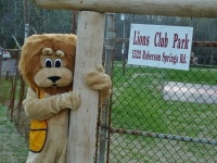 Leo the Lion Visits Lions Park 4-14 